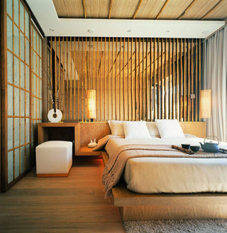 新中式清新卧室设计效果图