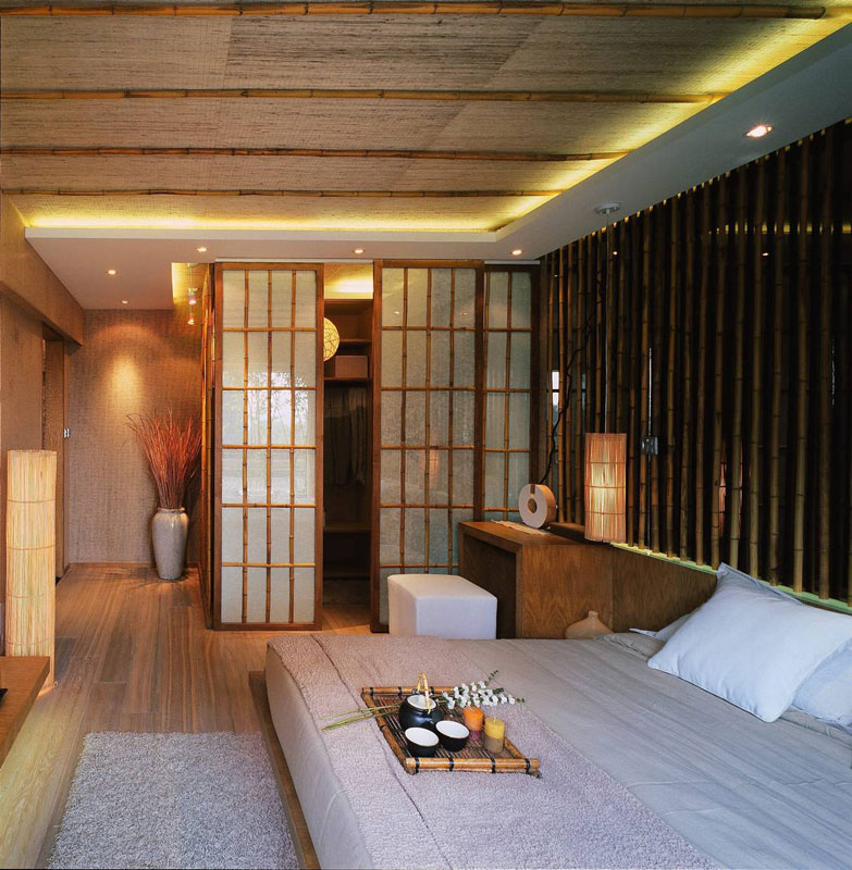 新中式风格二居室小清新70平米装修效果图