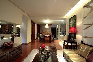 东南亚风格三居室140平米以上装修图片
