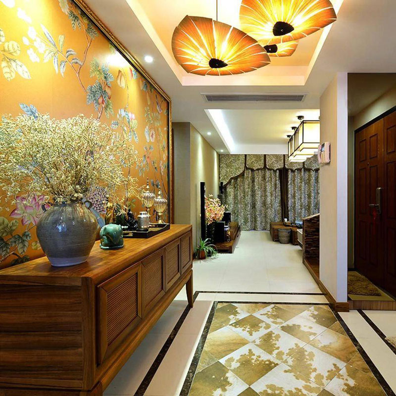 东南亚风格三居室120平米装修效果图