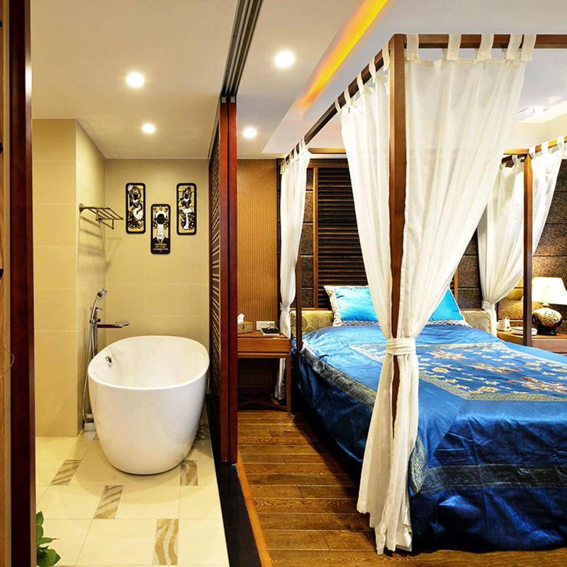 东南亚风格三居室120平米设计图纸