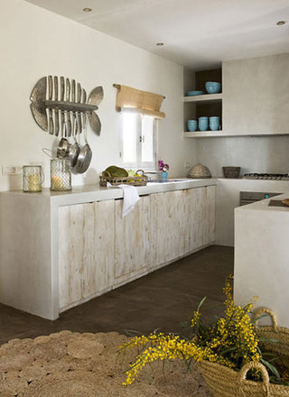 创意鱼骨装饰厨房背景墙