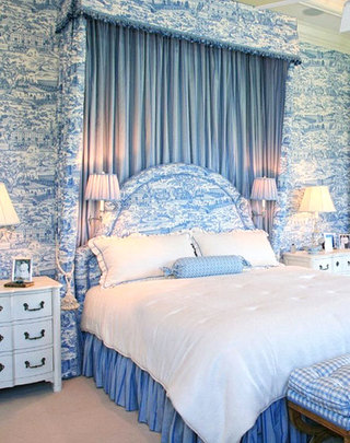 青花瓷系列淡蓝色卧室