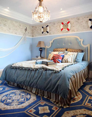 典雅蓝色卧室