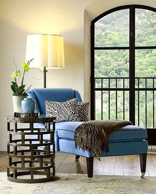 蓝色休闲沙发组合