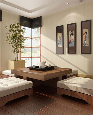 禅韵日式风格茶室设计