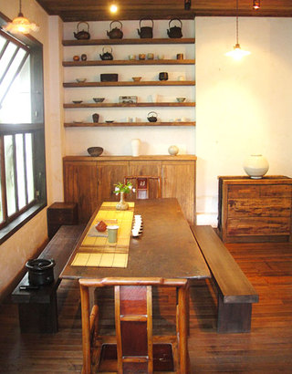 原木中式茶桌