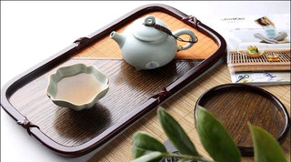 茶室木质茶托