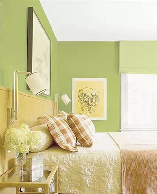 小清新绿色卧室设计