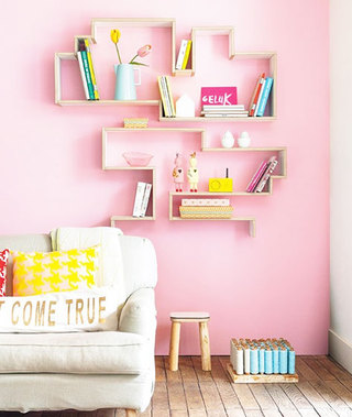 实用粉色客厅设计