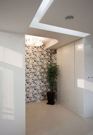 现代简约风格三居室温馨100平米设计图