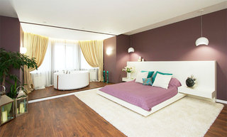 温馨紫色卧室设计