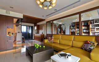 美式清新客厅沙发设计图片