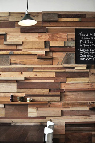 创意木板背景墙设计