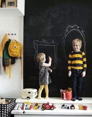 创意儿童房涂鸦黑板墙