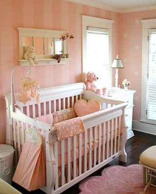 可爱女宝宝婴儿房设计