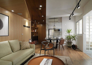 现代简约风格三居室时尚100平米装修效果图