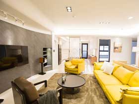 宜家北欧风三居室装修 用黄色点亮家居空间