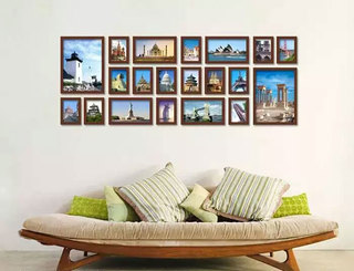 客厅照片墙变身家居风景线