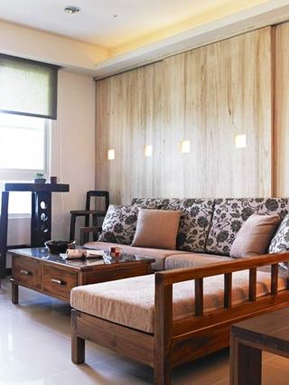 160平米舒适日式家客厅设计