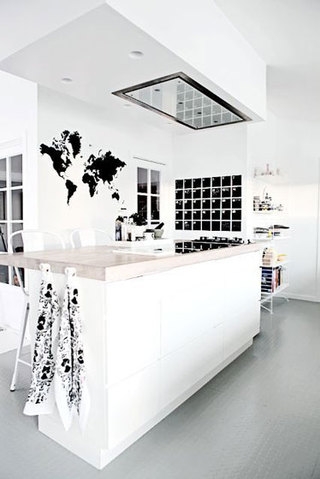 黑白厨房设计图