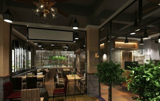 现代休闲咖啡厅设计效果图片