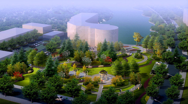 公园景观俯瞰图片欣赏_齐家网装修效果图