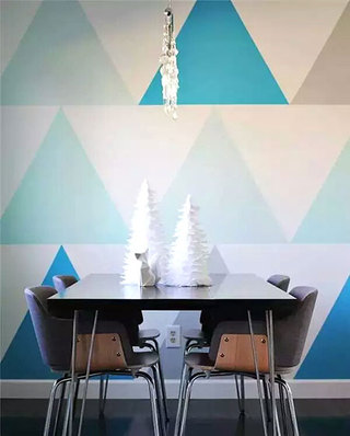 创意几何图案背景墙设计