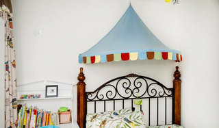 清新童话美式儿童房 床头装饰设计
