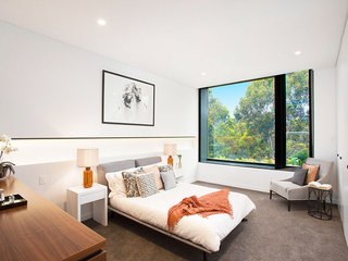 国外loft公寓效果图卧室设计