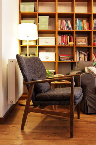 70平米混搭风格设计客厅单人沙发