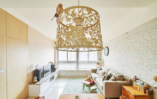 115平米舒适日式风格客厅吊灯设计