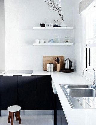 经典黑白配厨房设计