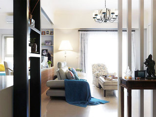 80平米浪漫舒适家客厅玄关设计