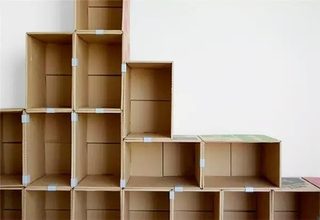 包装盒DIY变身收纳架