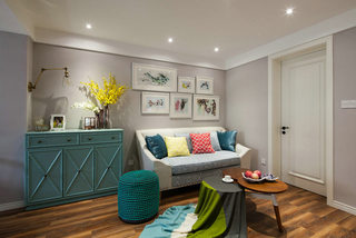 清新文艺美式 客厅沙发背景墙设计