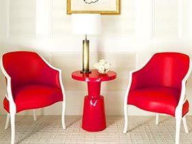 典雅热情中国红 10个红色客厅设计