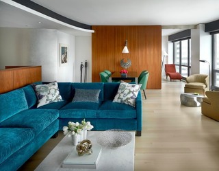 三居室现代混搭居客厅设计