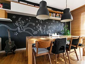 餐厅也俏皮 12个餐厅涂鸦黑板墙设计