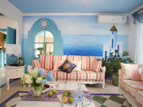 你喜欢的地中海风格三居室  觉得怎么样呢