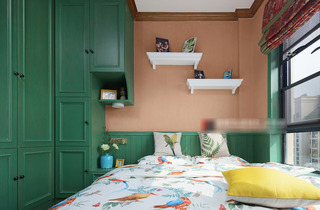 森系绿色卧室装修效果图