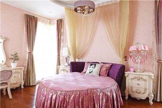 梦幻甜美欧式卧室窗帘设计