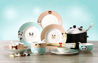 聚会餐厅熊猫主题餐具系列