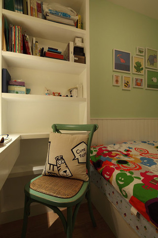 美式儿童房带小书房装修效果图