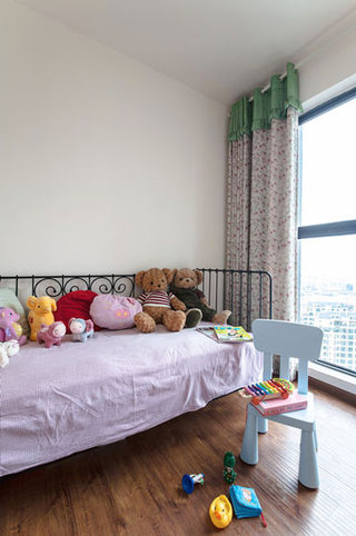 美式风格浅粉色儿童房装修效果图