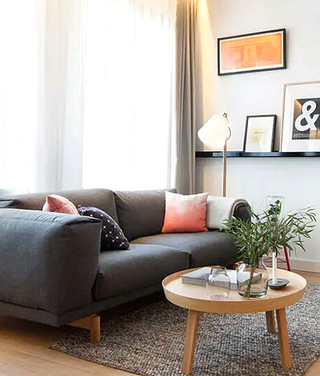 25㎡单身公寓休闲沙发装修图