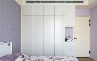 140平米浪漫紫色卧室装修图