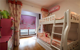 78㎡两室两厅双胞胎儿童房装饰设计