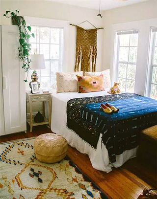 波西米亚风格卧室装饰图片