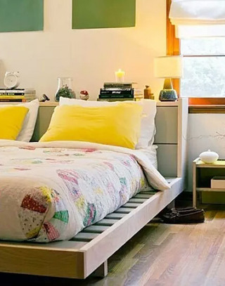 小户型卧室矮床图片